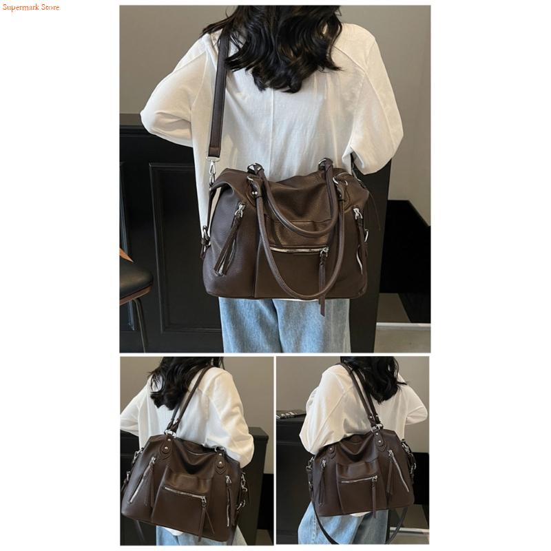 Leather Work Duffle Bag - Q5WE – à main polyvalent en