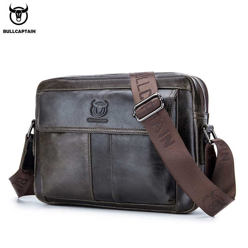 Leather Work Handbags - BULLCAPTAIN sac à bandoulière en cuir