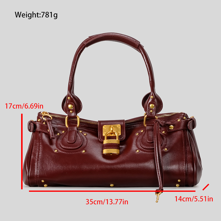 Nouveau Sac Boston Rétro à Riv - Leatherwork Rivets avis et prix