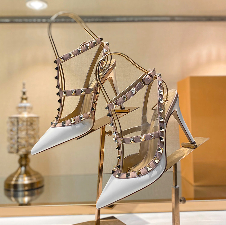 Sandales à talons gladiateur p - Leatherwork Rivets avis et prix