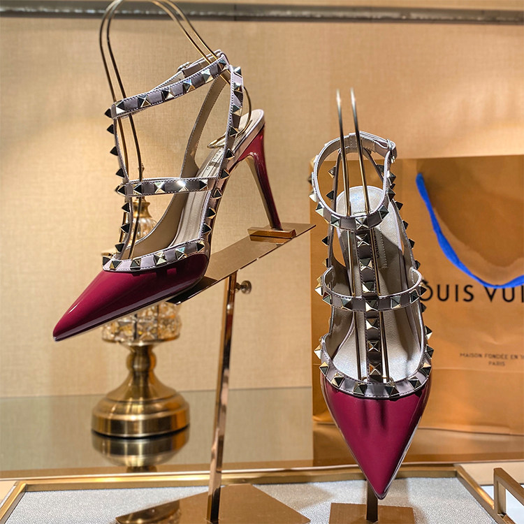 Sandales à talons gladiateur p - Leatherwork Rivets avis et prix
