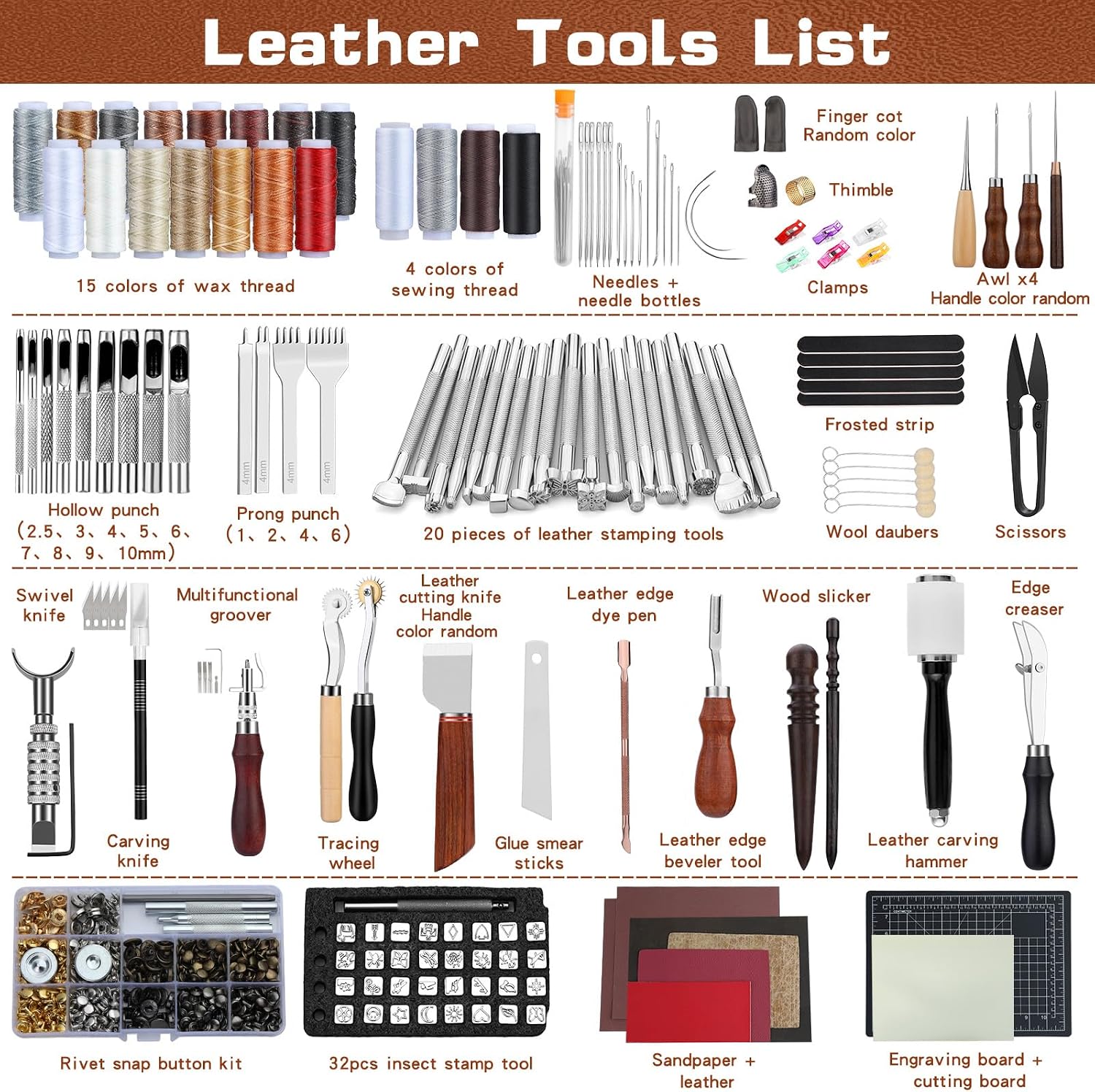 Kit d'outils de maroquinerie p - Leather Work Handbags avis et prix