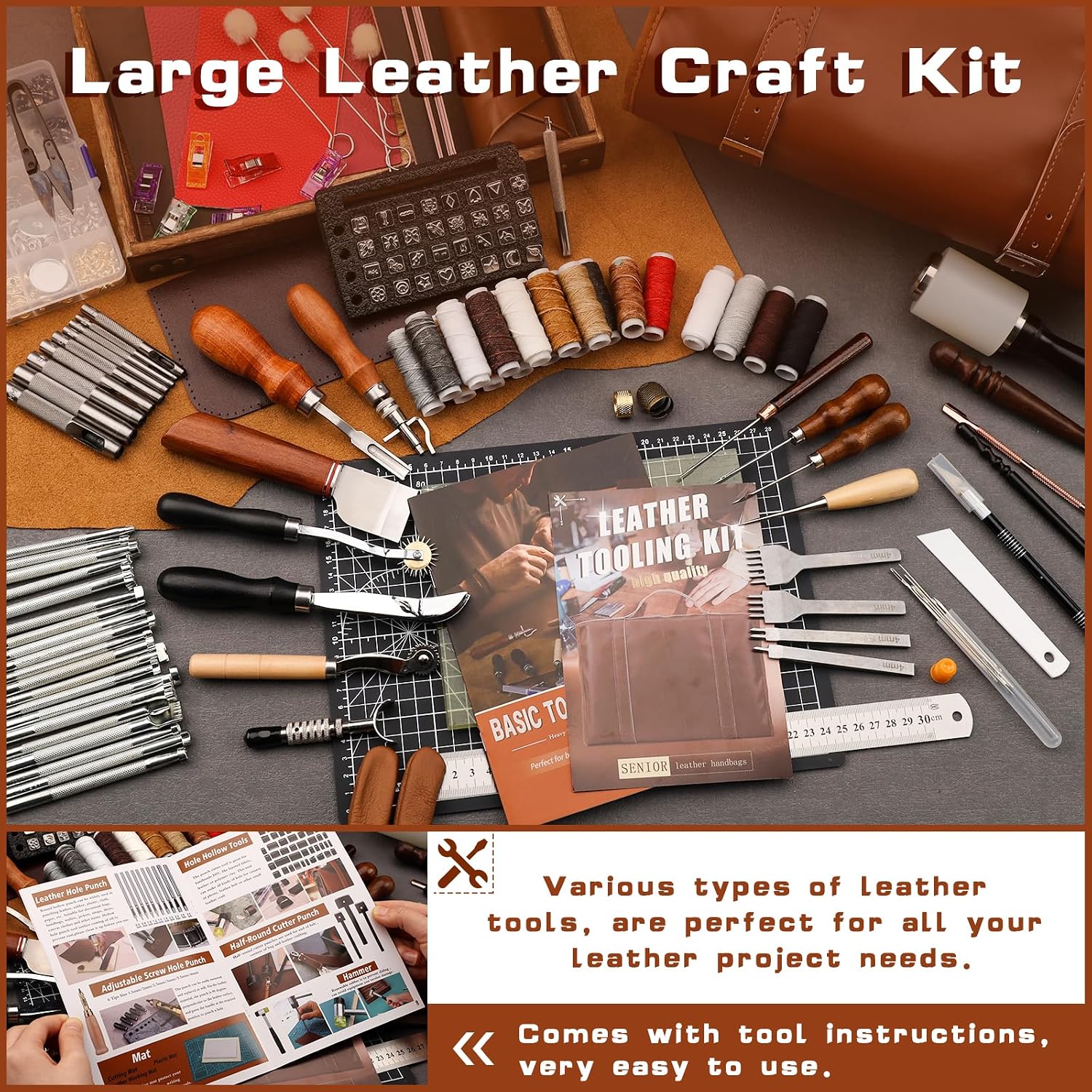 Kit d'outils de maroquinerie p - Leather Work Handbags avis et prix