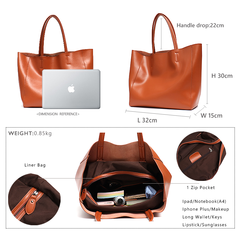 Grand sac fourre-tout minimali - Leather Work Handbags avis et prix