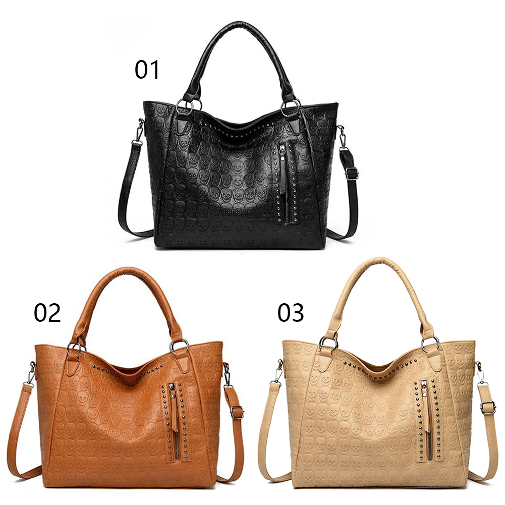 Sac bandoulière Punk Skull en  - Leatherwork Rivets avis et prix