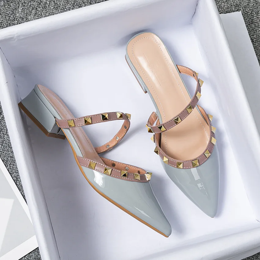 Mules pointues d'été 2026 pour - Leatherwork Rivets avis et prix
