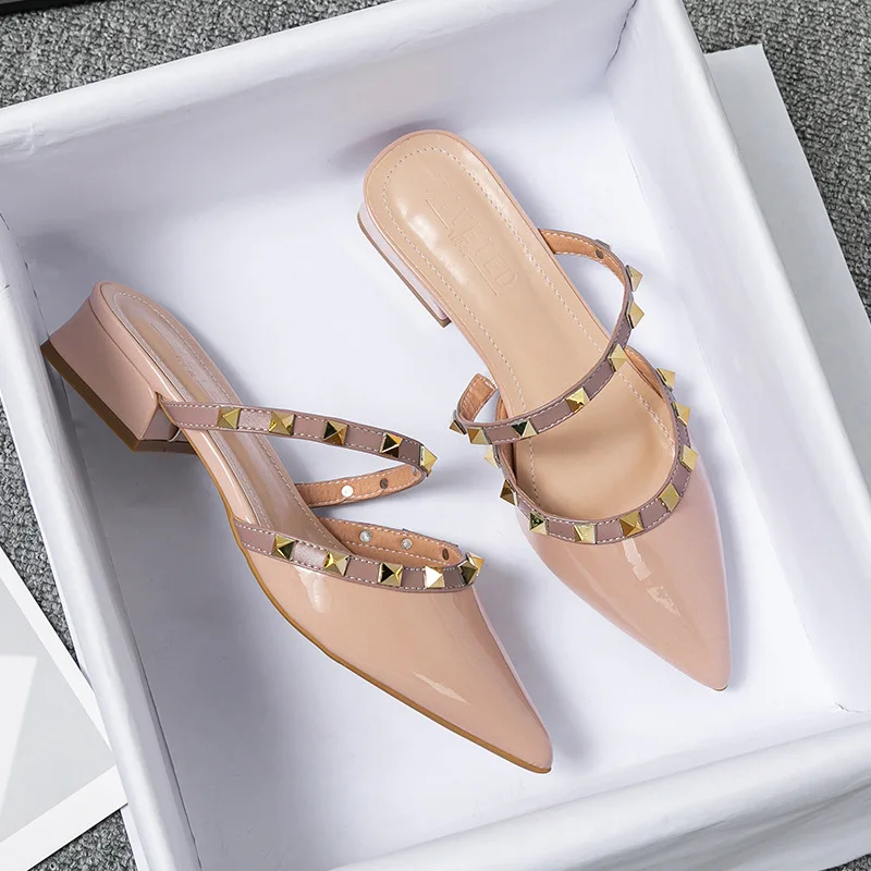 Mules pointues d'été 2026 pour - Leatherwork Rivets avis et prix